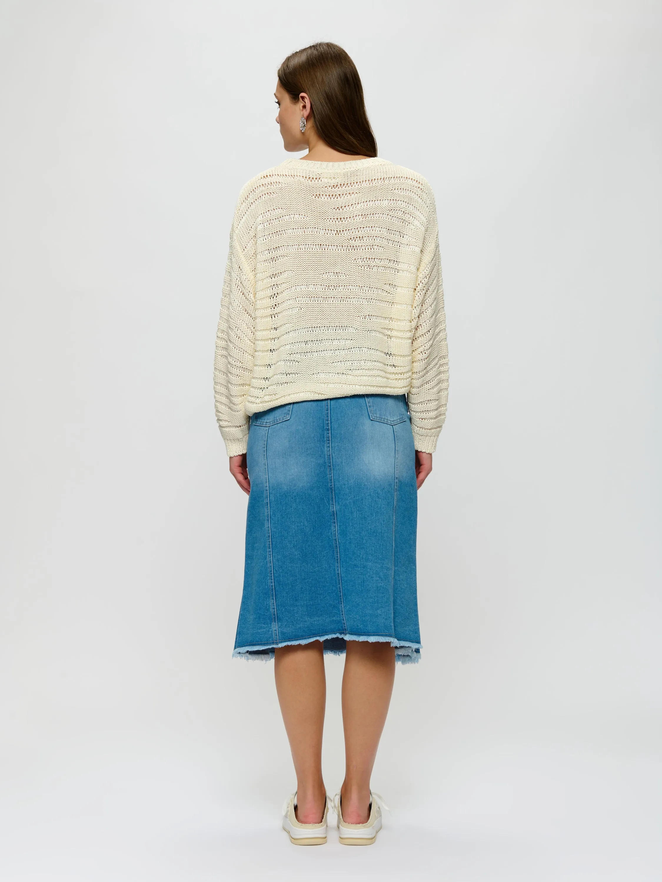 Western-Inspired Denim Skirt