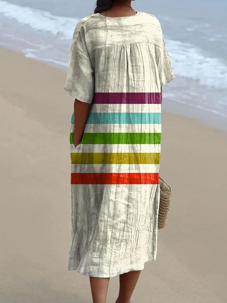 Women's Dachshund Lover Art Print Flowy Dress