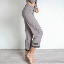 XEarl Grey Bamboo Capri Pants