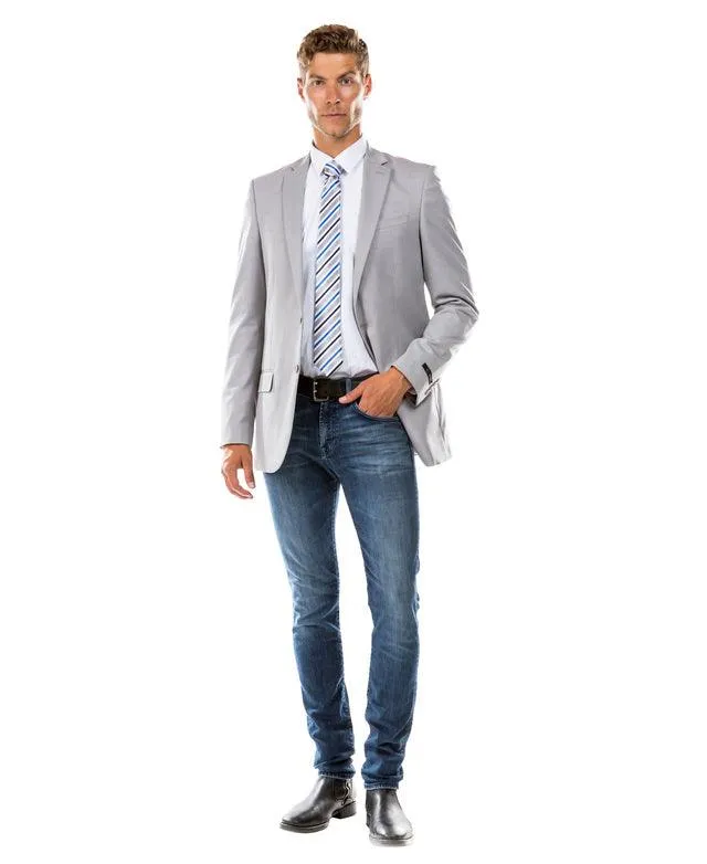 Zegarie Slim Fit Suit Separates Jacket, Light Grey