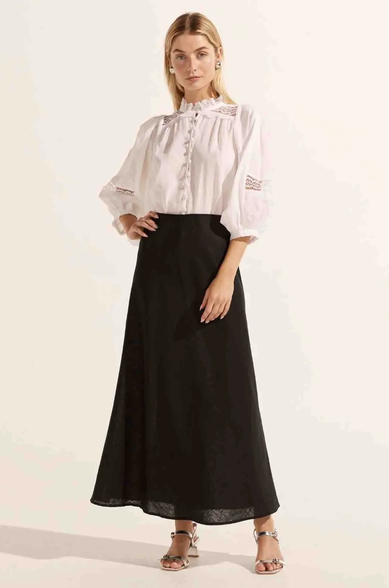 zoe kratzmann - blend skirt in black